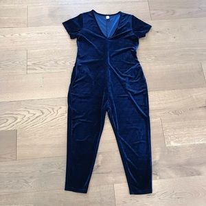 Smash + Tess The Velvet Romper in Sapphire - small
